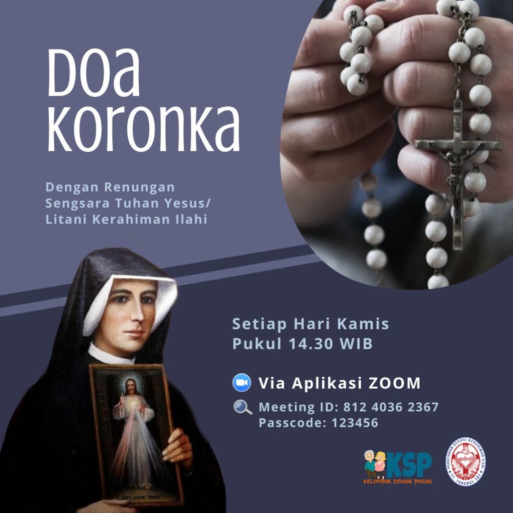 DOA KORONKA DENGAN RENUNGAN SENGSARA TUHAN YESUS Gereja Katolik Santo