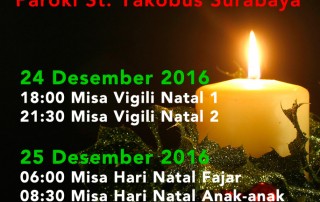 Misa Vigili dan Hari Raya Natal 2016