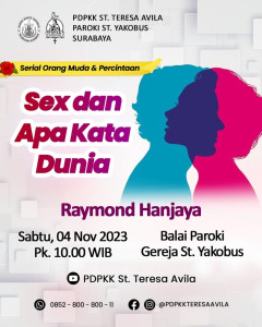 PDPKK Avila 04 November 2023 Sex dan Apa Kata Dunia Paroki Santo Yakobus Surabaya