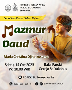 PDPKK Avila 14 Oktober 2023 Mazmur Daud Paroki Santo Yakobus Surabaya