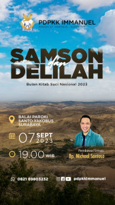 PDPKK Imanuel 07 September 2023 Samson dan Delilah Paroki Santo Yakobus Surabaya