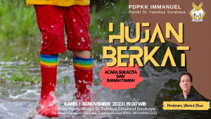 PDPKK Imanuel 30 November 2023 Hujan Berkat Paroki Santo Yakobus Surabaya