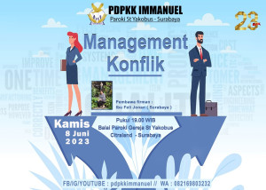 PDPKK Immanuel 08 Juni 2023 Management Konflik Paroki Santo Yakobus Surabaya