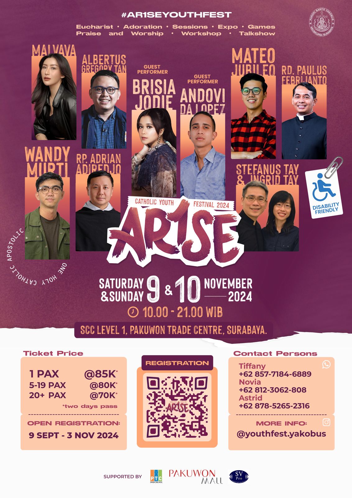 YCP OMK Arise Youth Fest 9 November 2024 Paroki Santo Yakobus Surabaya